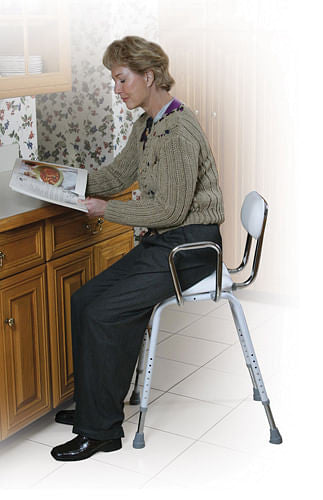 Kitchen (All-Purpose) Stool w/Adjustable Arms-0